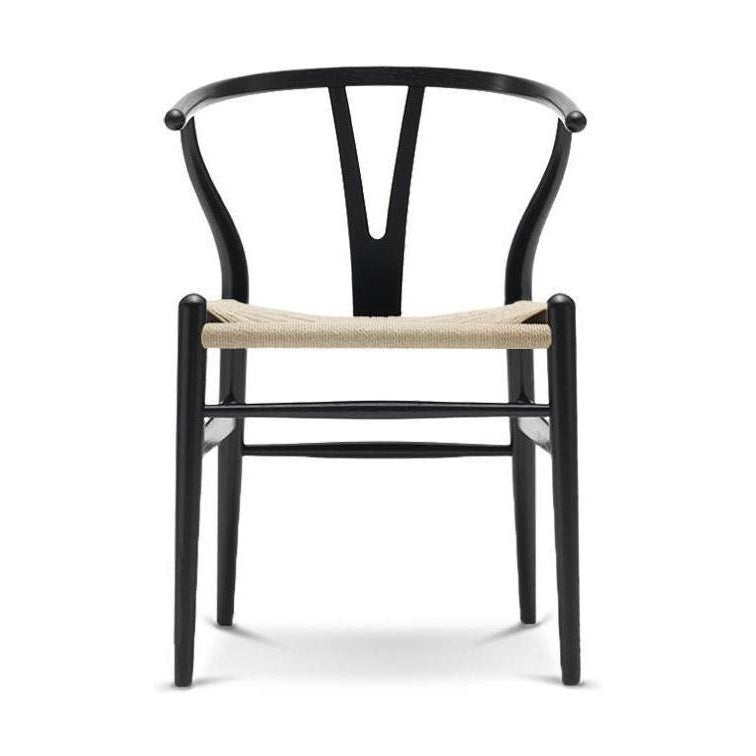 Carl Hansen CH24 Wishbone椅子天然线黑灰
