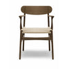 Carl Hansen CH26椅子橡木烟彩色油/手臂和背面：橡木/帽：橡木，天然绳