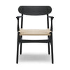Carl Hansen CH26 -stoel, gekleurde eiken/natuurlijk koord