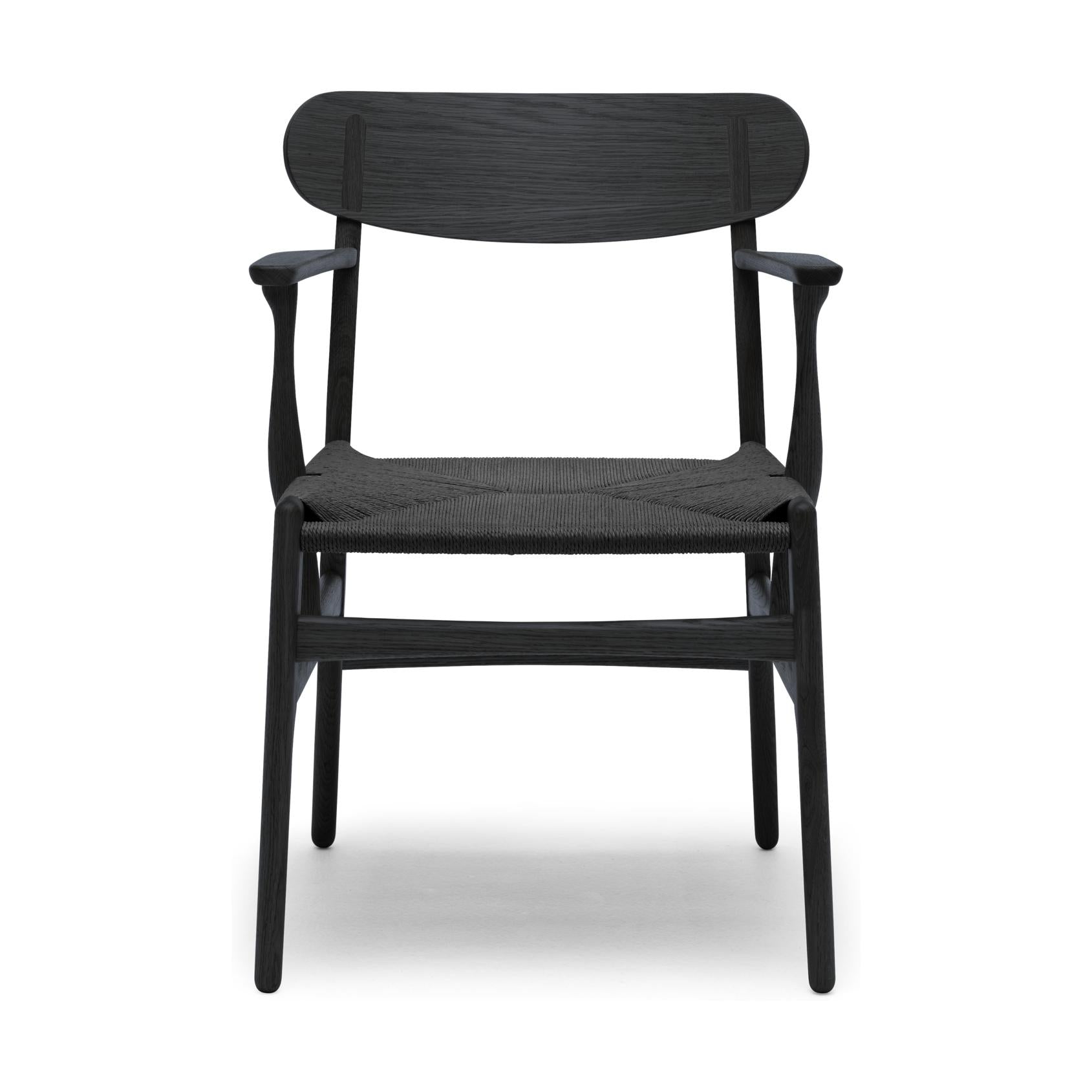 Carl Hansen CH26 -tuoli, värillinen tammi/musta paperin johto
