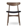 Carl Hansen Ch30p Chair, Oiled Walnut, Black Fabric