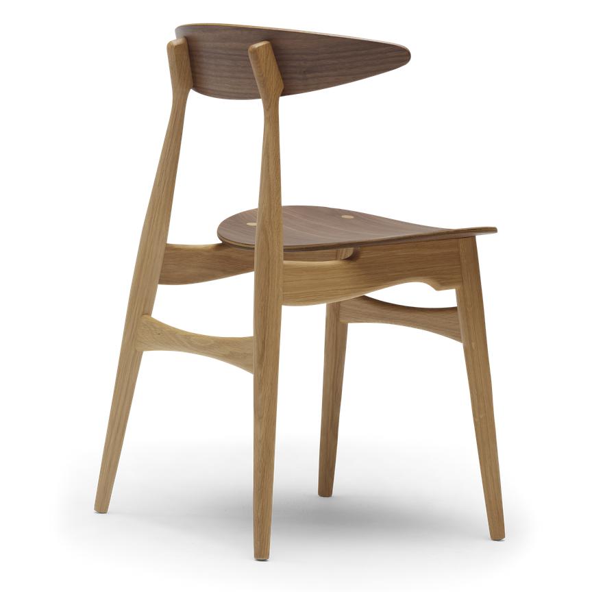 Carl Hansen Ch33 T Chair, Oiled Walnut/Oak