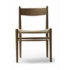 Carl Hansen Chaise chaise chaise d'huile de couleur fumée de chaise, cordon naturel