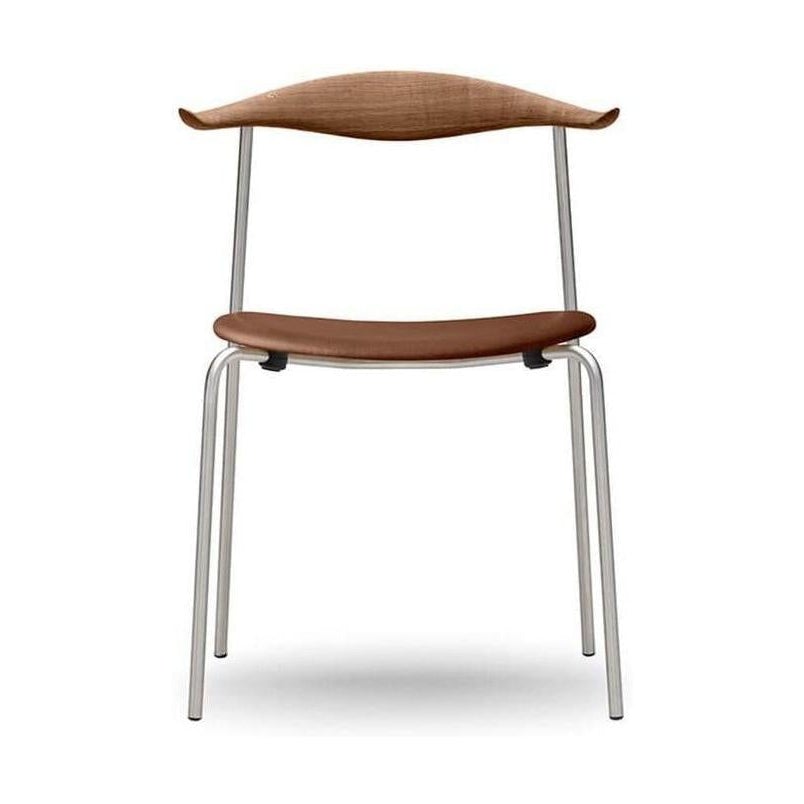 Carl Hansen Ch88 P Chair, Oiled Oak/Brown Leather