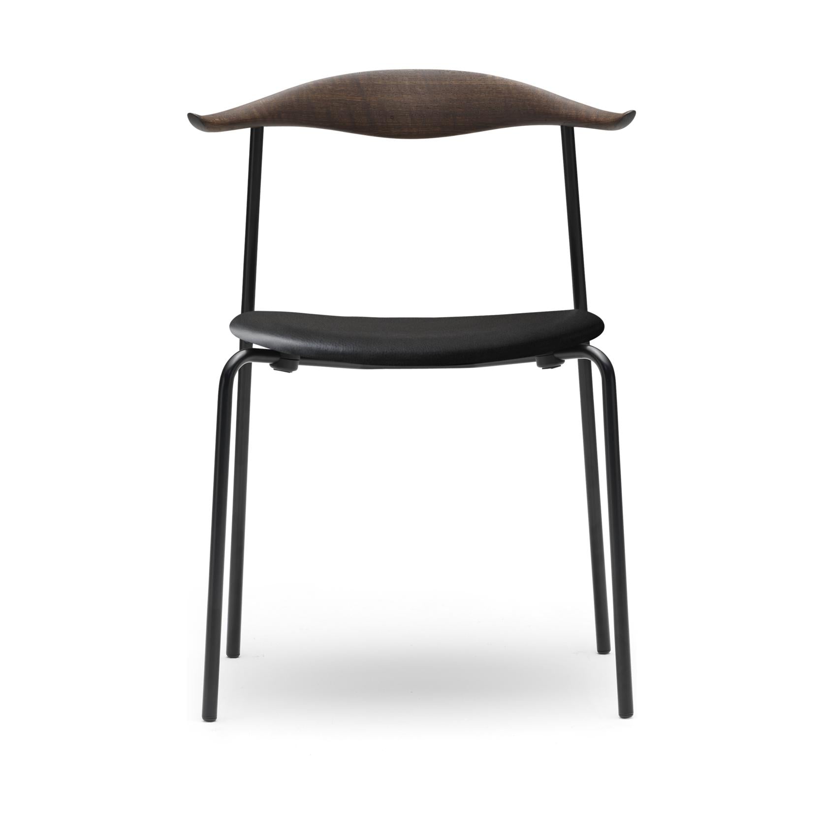 Carl Hansen Ch88 P Chair, Smoked Oak/Black Leather