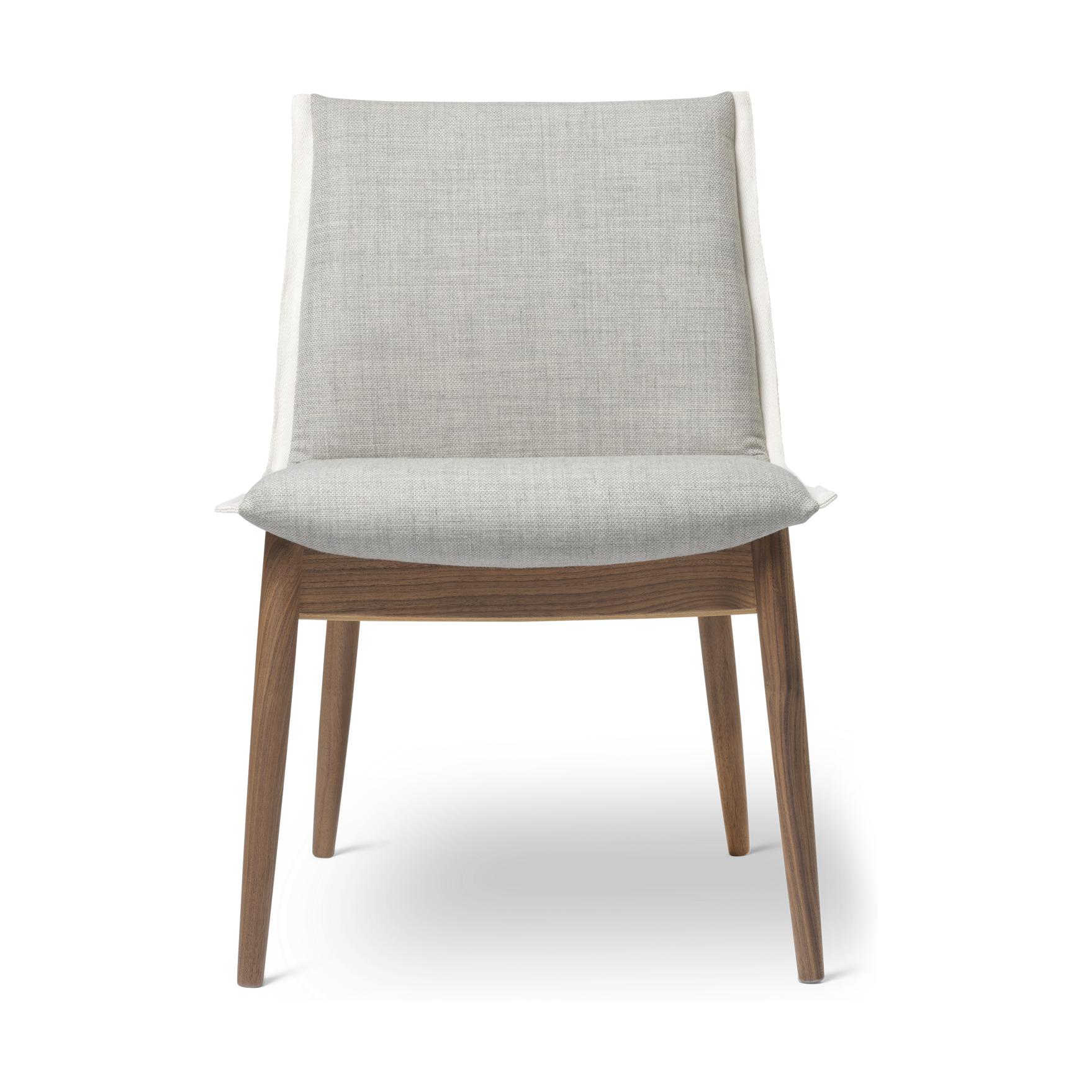 Carl Hansen E004 Embrace Chair, Oiled Walnut, Grey Stoff
