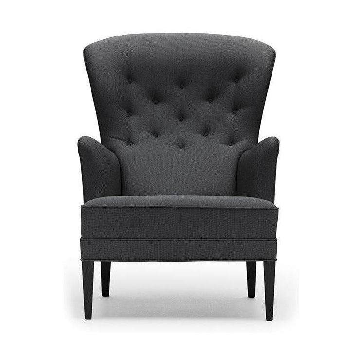 Carl Hansen Fh419 Heritage Chair, Black Oak/Dark Gray Fabric