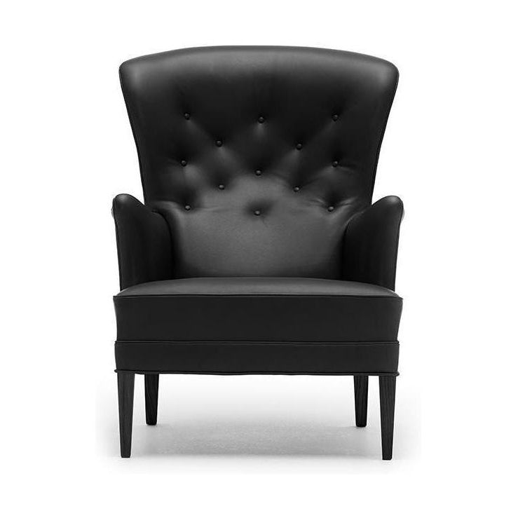 Carl Hansen Fh419 Heritage Chair, Black Oak/Black Leather