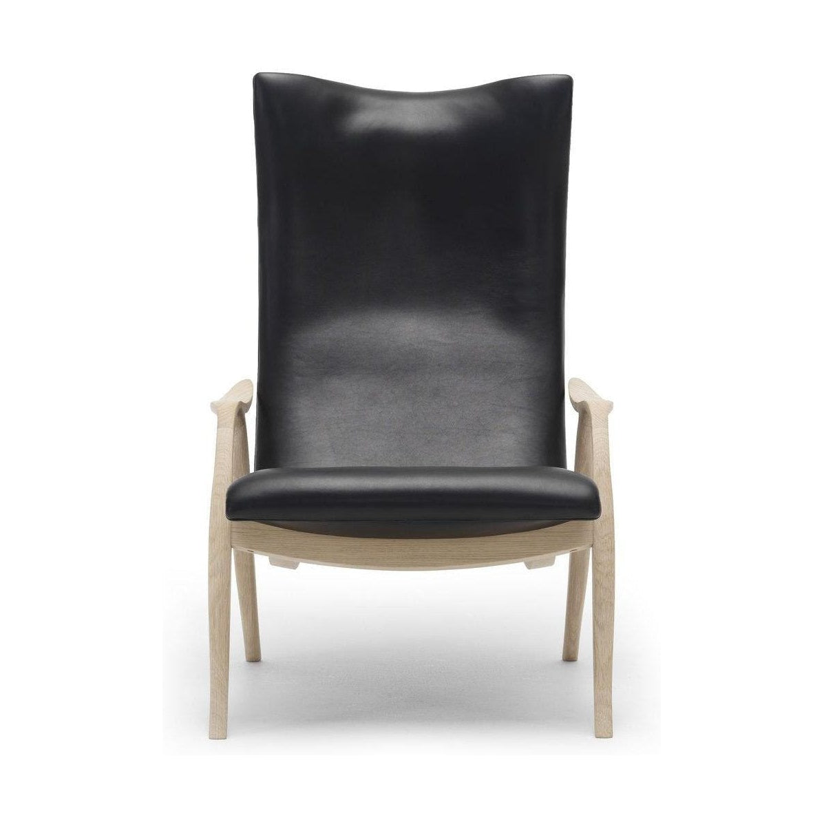 Carl Hansen FH429 Signature stoel, geolied eiken/zwart leer