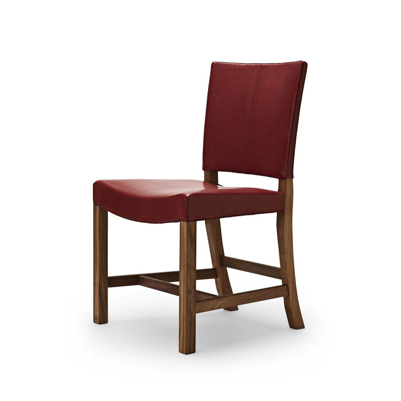 Carl Hansen KK47510 La sedia rossa, pelle di capre in noce/rossa laccata