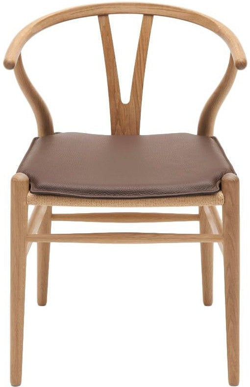 Carl Hansen Cushion for CH24 Wishbone椅子，深棕色