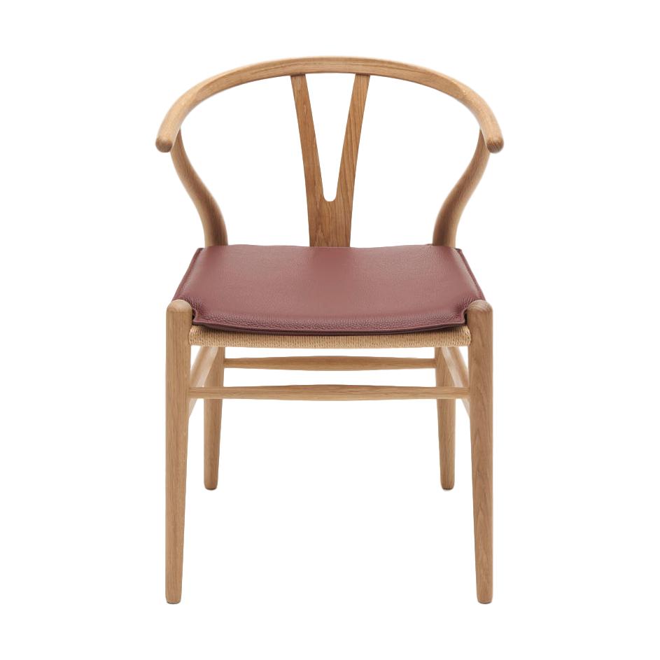 Carl Hansen Cushion For Ch24 Wishbone Chair, Dark Red