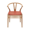 CARL HANSEN CUSHION，用于CH24 Wishbone椅子，红色