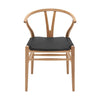 Carl Hansen Cushion For Ch24 Wishbone Chair, Black