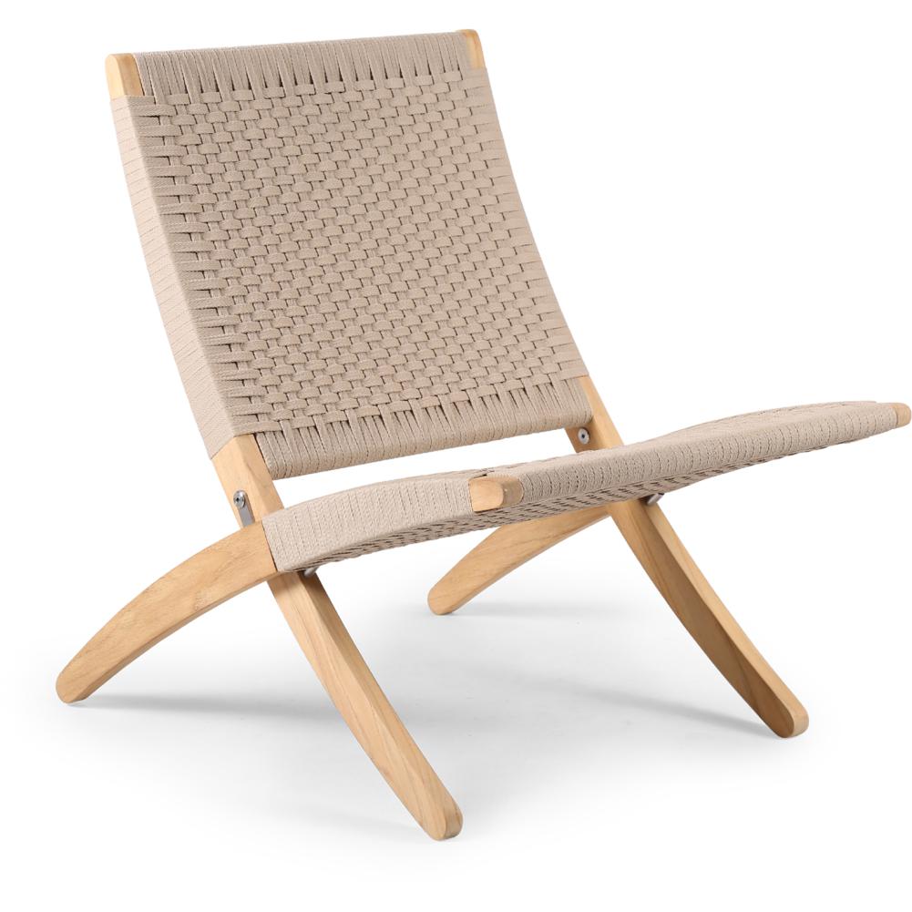 Carl Hansen MG501 Cuba Chair Outdoor non traité teck, corde / sésame