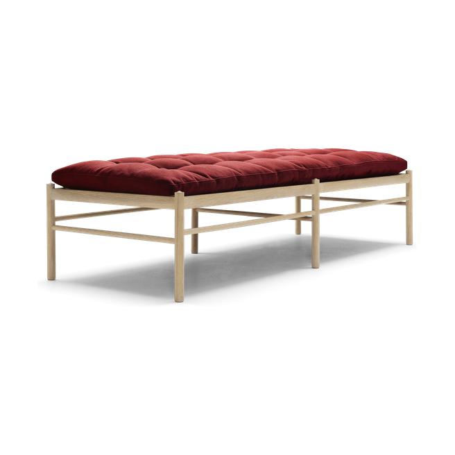 卡尔·汉森（Carl Hansen）OW150沙发床，肥皂/红色面料