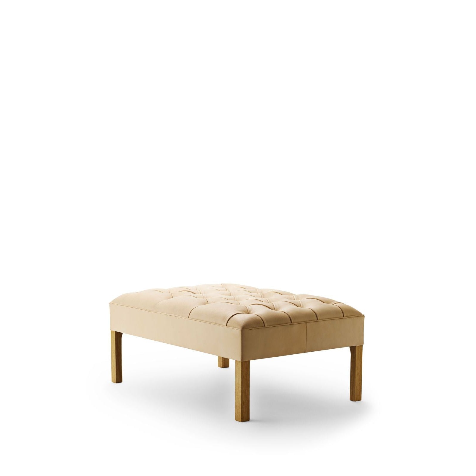卡尔·汉森（Carl Hansen）KK48651添加沙发，上油橡木/米色皮革