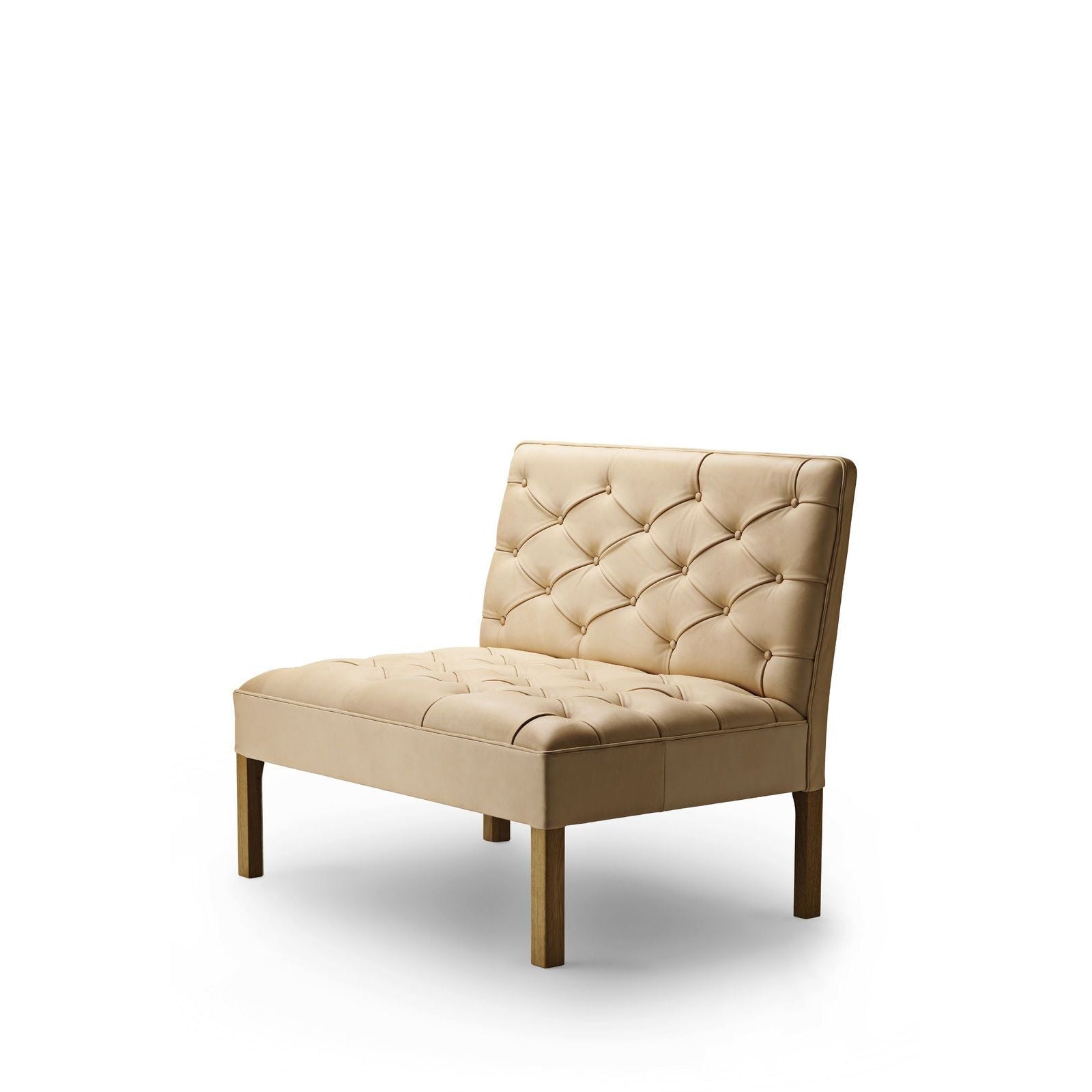卡尔·汉森（Carl Hansen）KK48651添加沙发，上油橡木/米色皮革