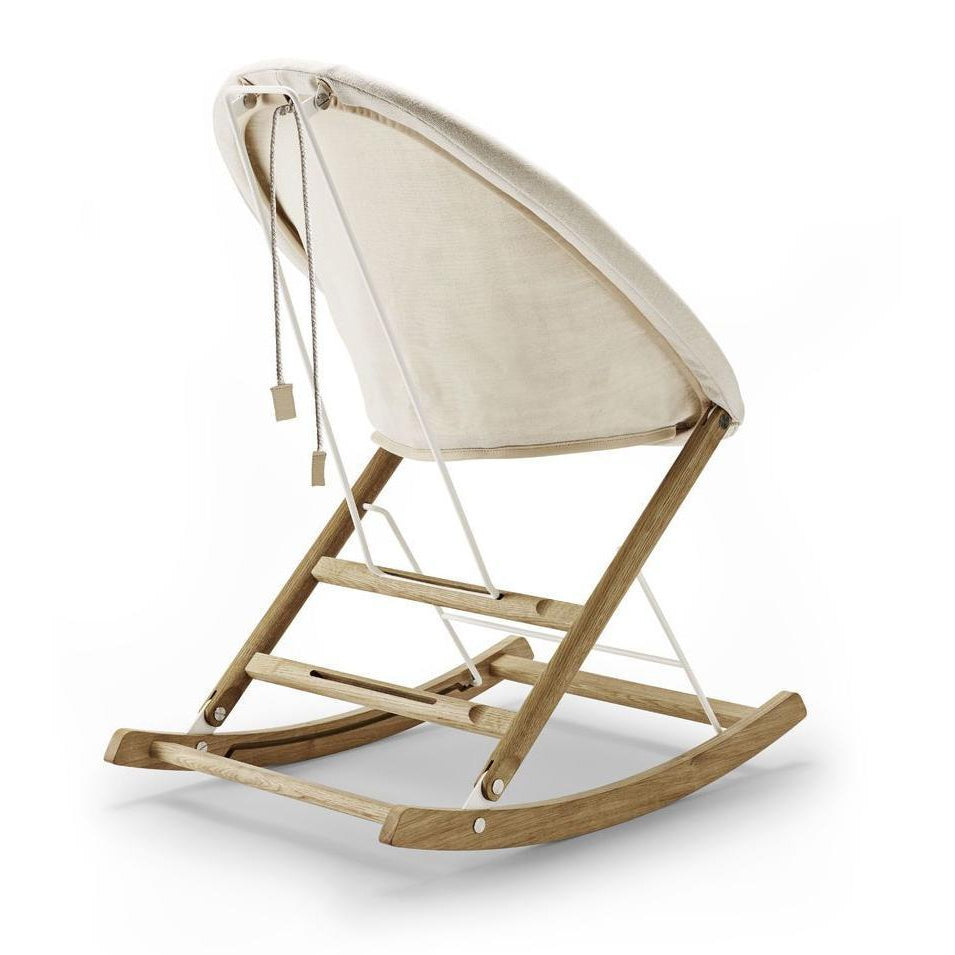 Carl Hansen Ab001 Rocking Nest Chair, Oiled Oak/Natural
