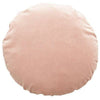 Cuscino di velluto rotondo di base Lundsteen, rosa pallida