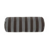 Christina Lundsteen Stripe Bolster Velvet Pillow, stålgrå/chokolade