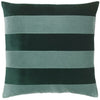 Christina Lundsteen Stripe Velvet Pushion 55 x55 cm, lyseblå/smaragd