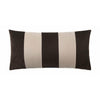 Christina Lundsteen Stripe Velvet Velvet Pillow, Light Kit /Chocolate