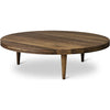 Dk3 Groove Three Benged Side Table Oak Smoked, Øx H 110x30 cm