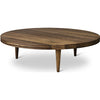 Dk3 Groove Three Benged Side Table Oak Smoked, Øx H 110x37,5 cm