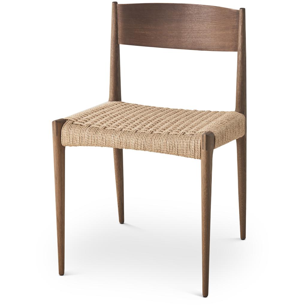 DK3 PIA餐椅，烟熏橡木/天然纸柯蒂尔