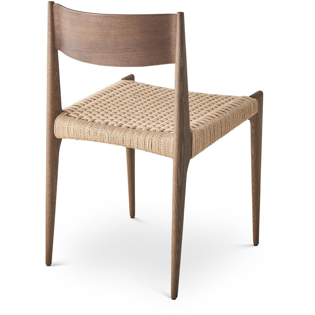 Dk3 Pia Dining Chair, Smoked Oak/Natural Paper Cordel