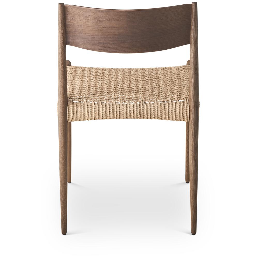 Dk3 Pia Dining Chair, Smoked Oak/Natural Paper Cordel