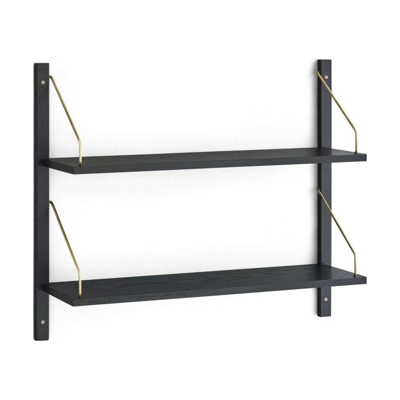 DK3 Royal System Stag Oak Black Lacqueed/Brass, 24x83x74 cm