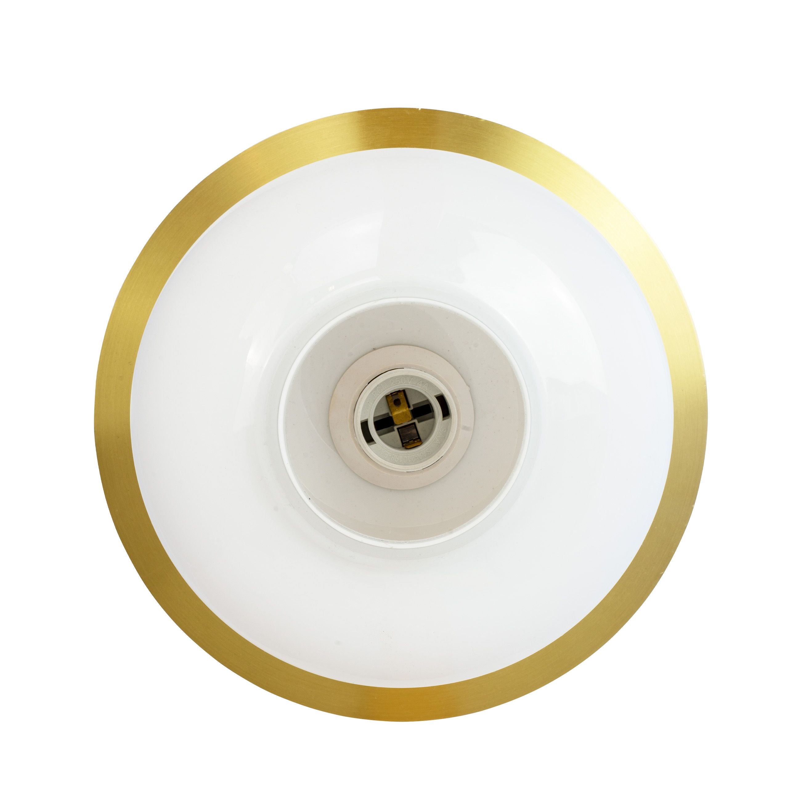 Dyberg Larsen Arp Ceiling Lamp, Opal/Brass