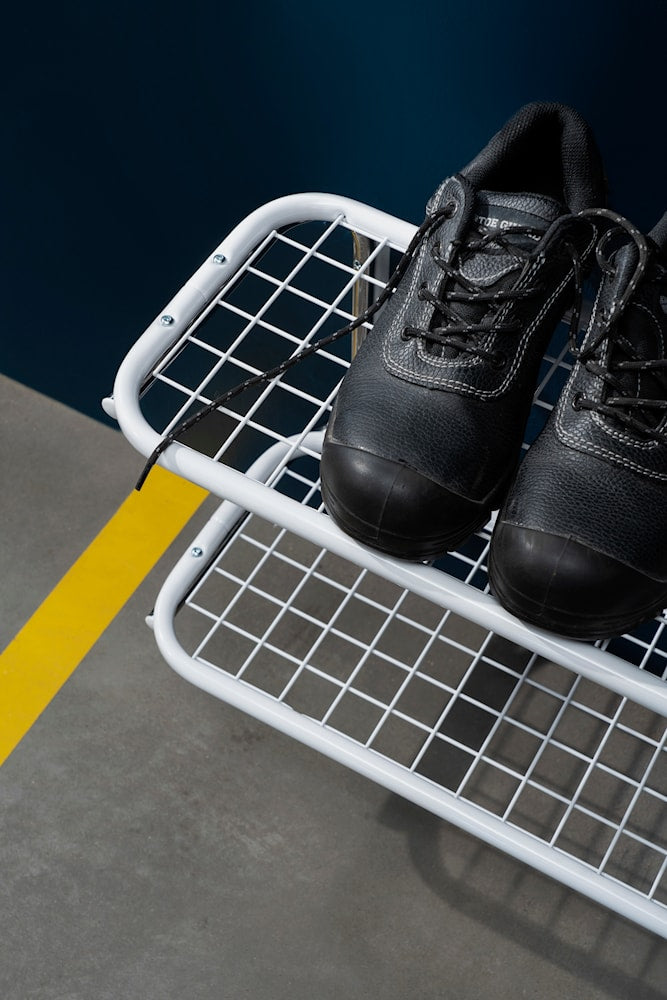 Essem Design Rack à chaussures classiques 60 cm, noir / chrome