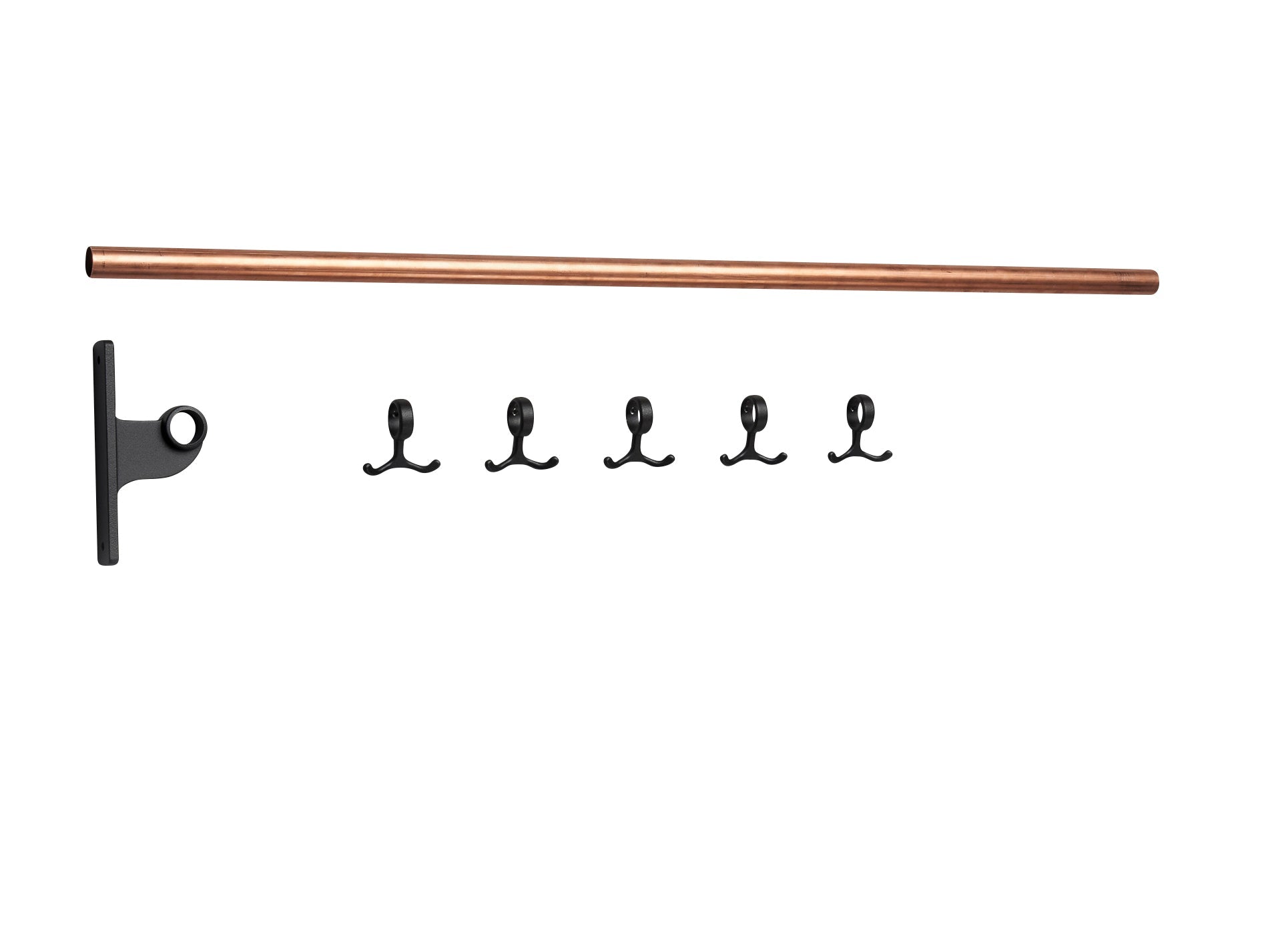 Parte de extensión de diseño de ESSEM para la barra de gancho de nostalgi cobre, negro
