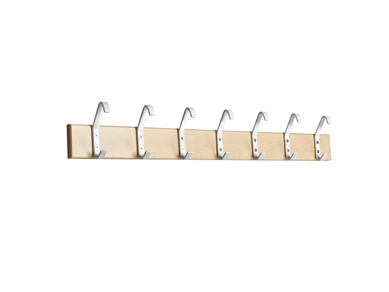 Essem Design Hook Strip 2 Hook Strip Birk 105 cm, hvid