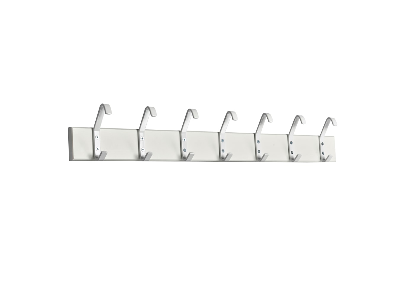 Essem Design Hook Strip 2 Hook Strip Birk 105 cm, hvid/hvid