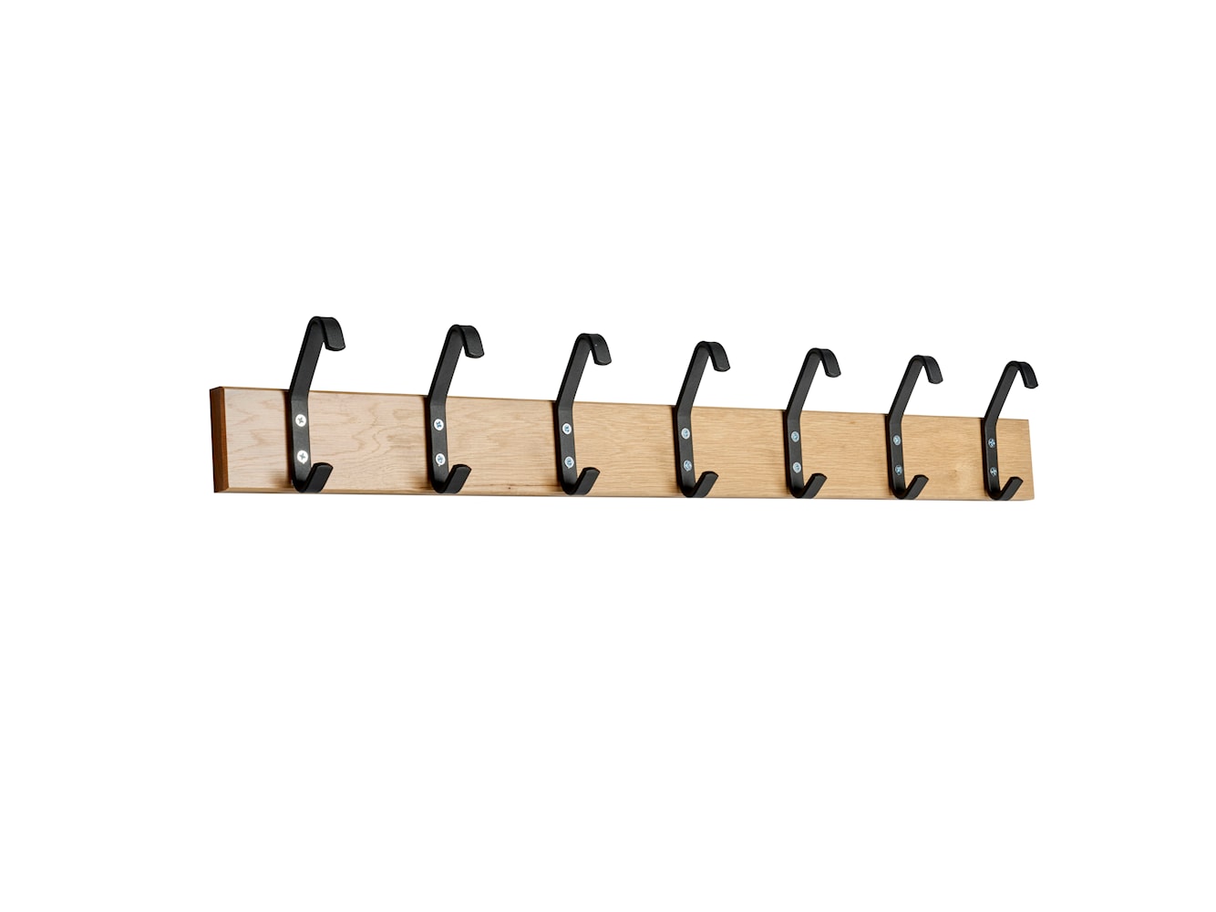 Essem Design Hook Strip 2 Hook Strip Oak 105 cm, svart