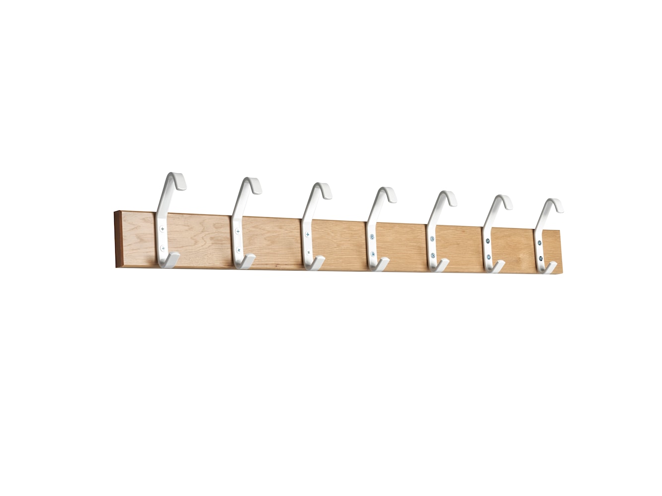 Essem Design Hook Strip 2 Hook Strip Oak 105 cm, valkoinen