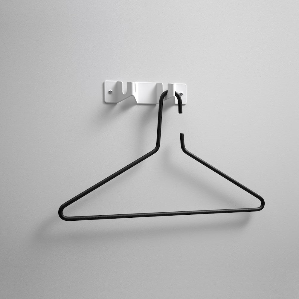 Punto de diseño de Essem Hook Single Hook, White