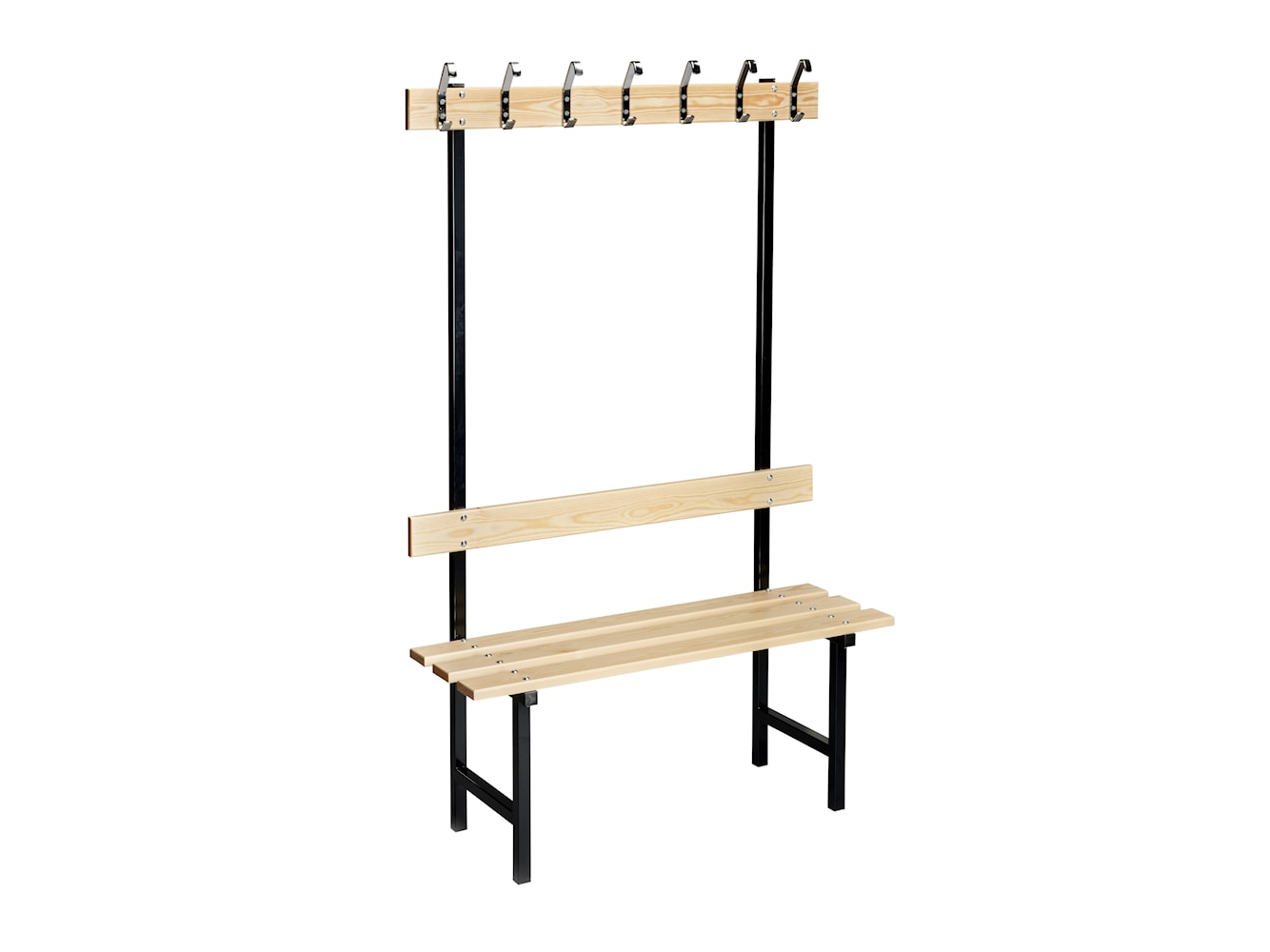 Essem Design Bench 70 Pine 60 cm, negro