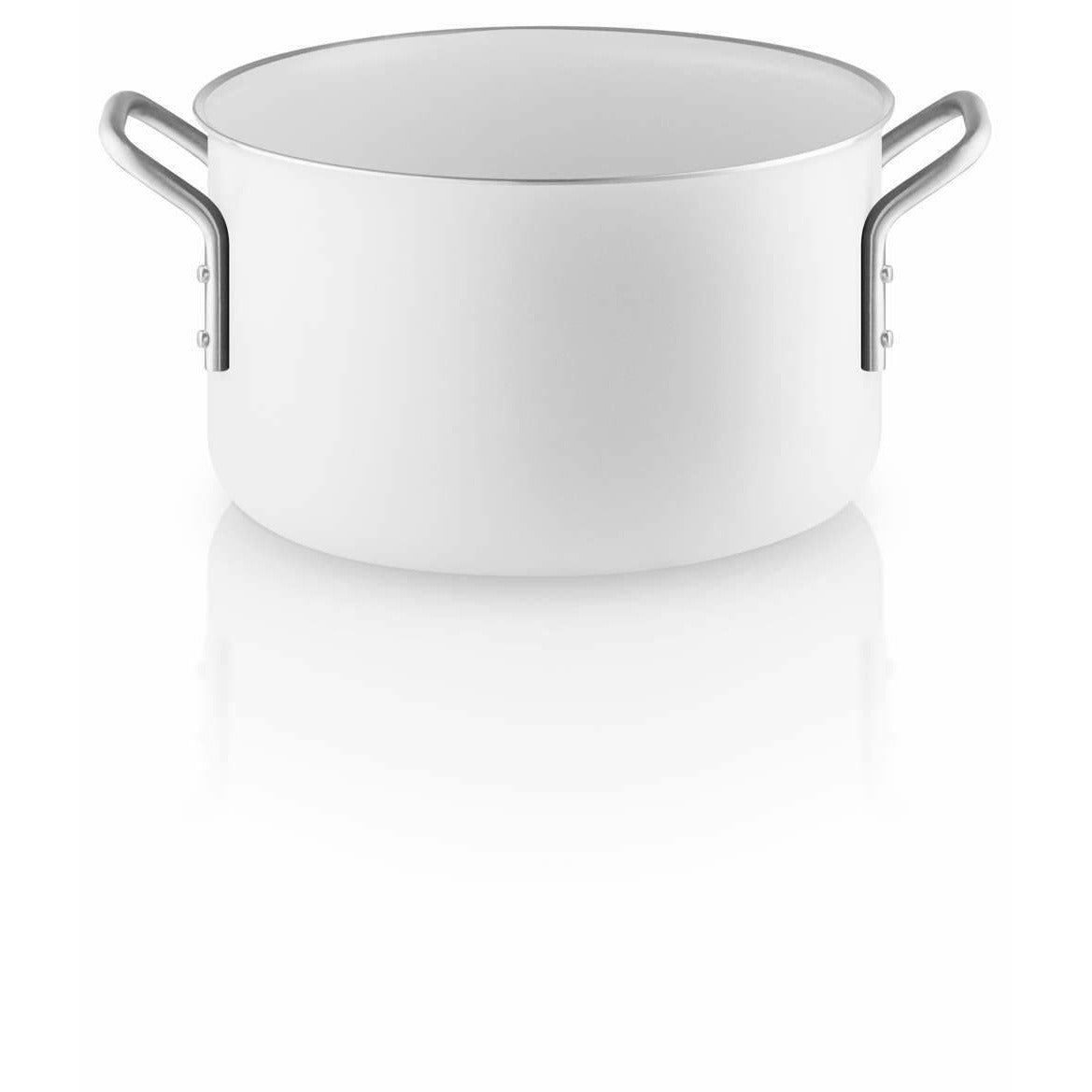 Eva Solo Pot avec revêtement en céramique en aluminium en aluminium en aluminium en aluminium 3,8 L / 20 cm, blanc