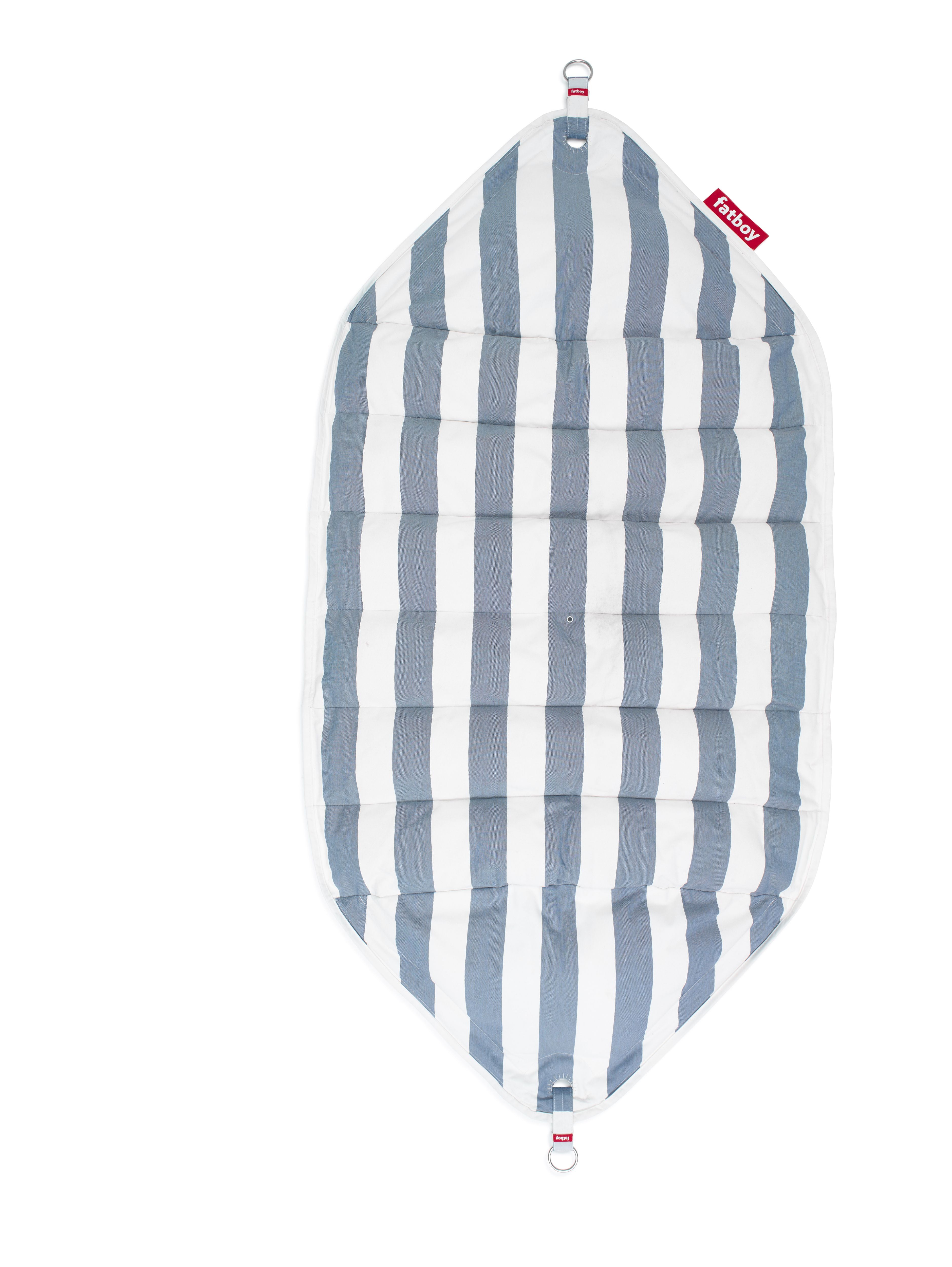 Deluxe de hamaca de cabeza de cabeza de fatboy, stripe ocean azul/gris claro