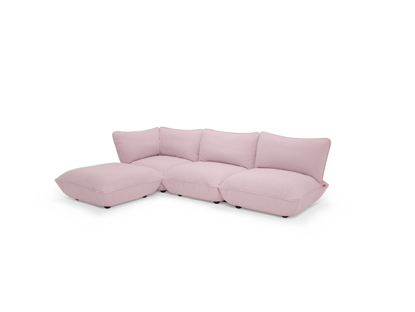 Fatboy Sumo Corner沙发，泡沫粉红色