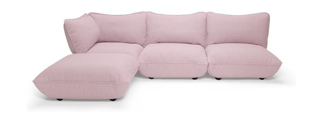 Fatboy Sumo hörn soffa, bubbla rosa
