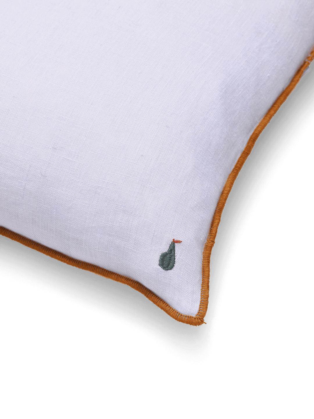 Ferm Living Contrast Linen Cushion, Lilac