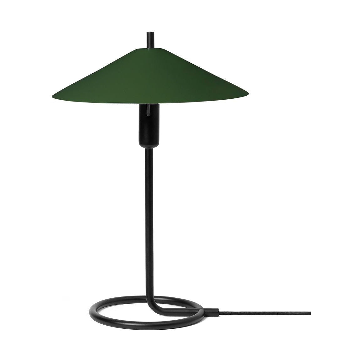 Ferm Living Filo Table Lamp, Black/Mørk Olive