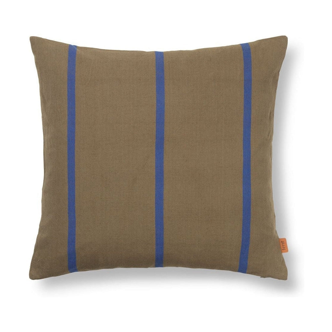 Ferm Living Grand Cushion, Olive/Blu chiaro