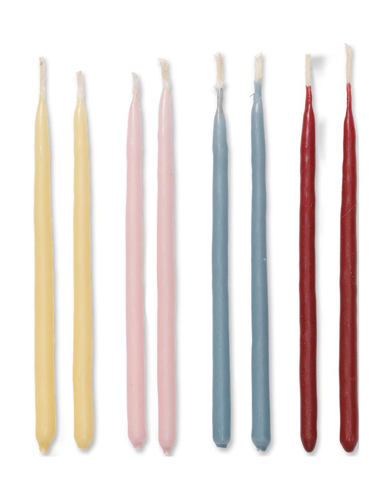 Ferm Living Miniature Candles 24 Set, Whimsical Blend